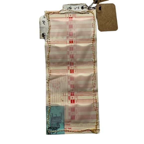 Junk Journal Bookmark with Charms Collage Ephemera Hand Sewn u - Picture 2 of 6